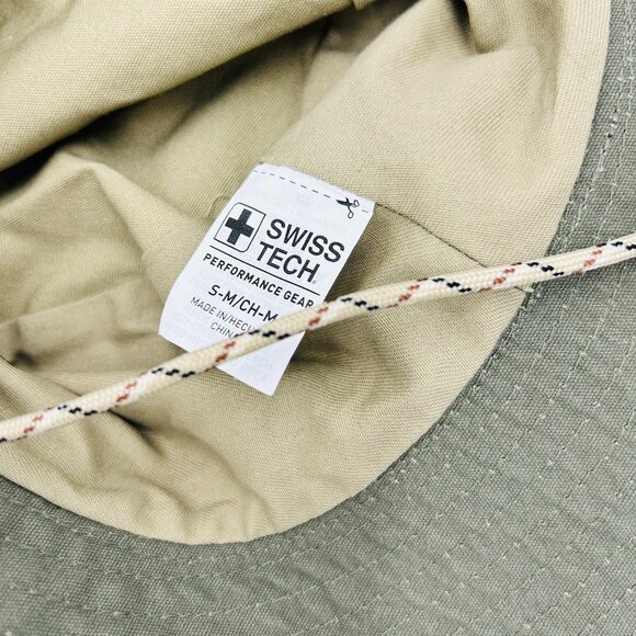 Swiss Tech Performance Gear Sun Bucket Boonie Fishing Hat Khaki Tan Safari S/M - Picture 7 of 8
